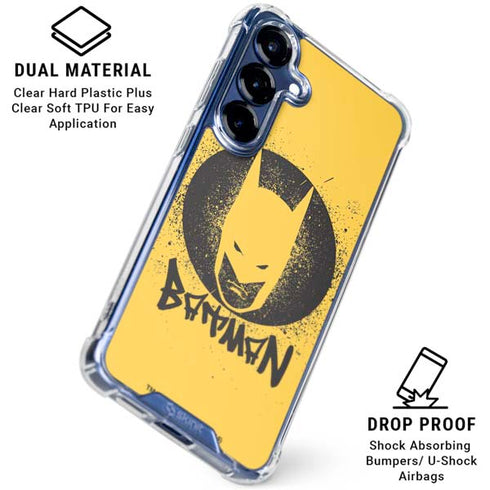 DC Comics Batman Graffiti Art Galaxy S25 Clear Case